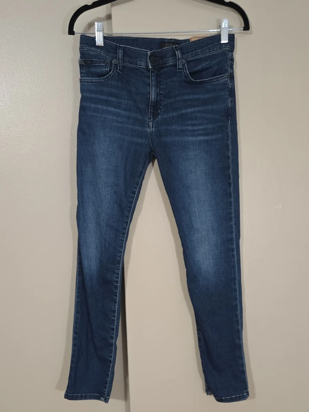 Polo Ralph Lauren Boys The Eldridge Skinny Indigo Stretch Jeans Size 16